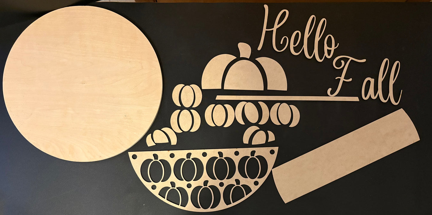 Hello fall multi-pumpkin