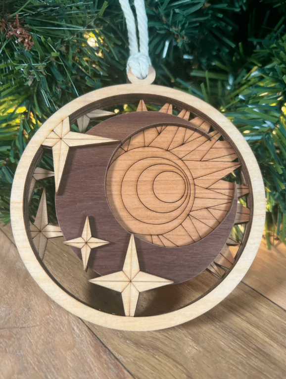 Moon and Sun Ornament