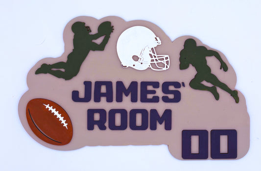 Personalized Football Name Sign