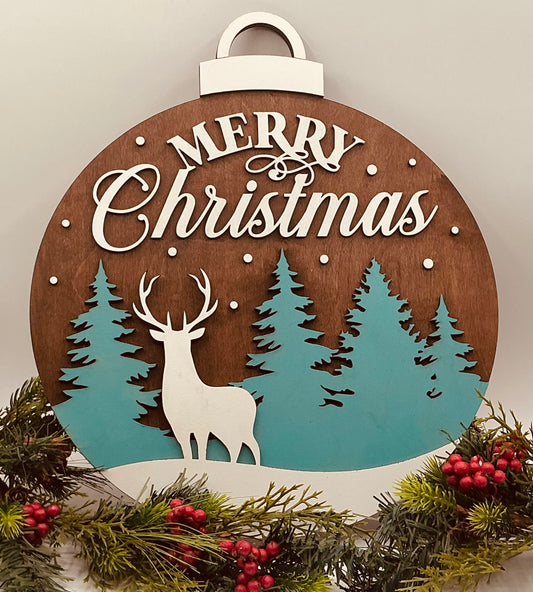 Merry Christmas Ornament Deer