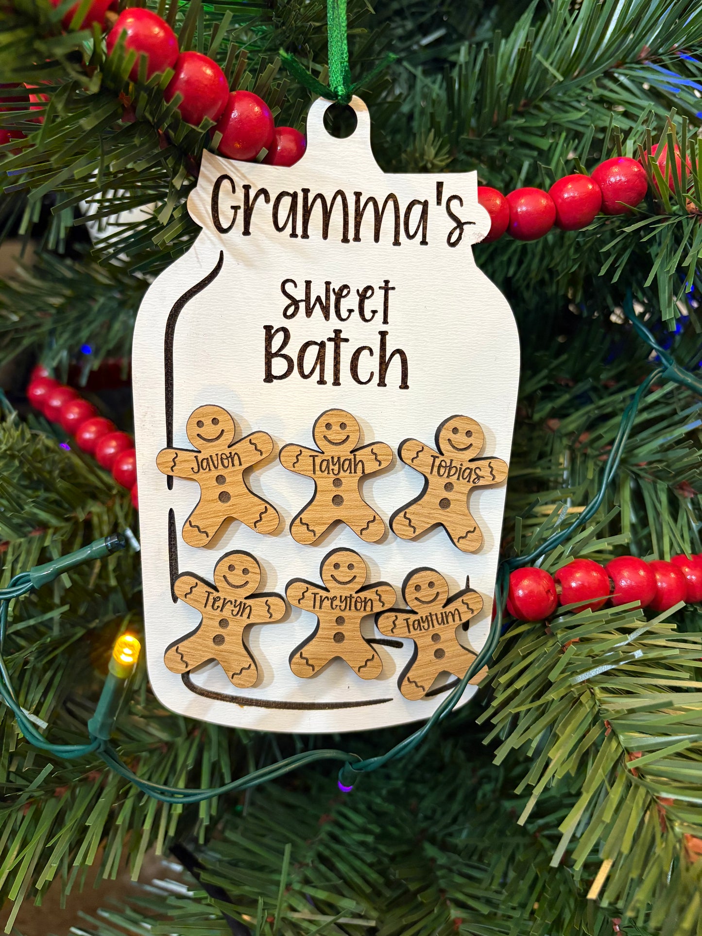 Personalized Family Gingerbread Ornaments