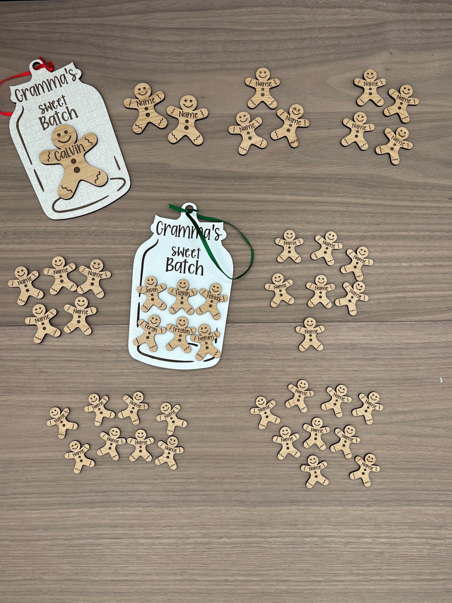 Personalized Family Gingerbread Ornaments